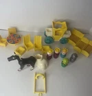 Vintage Little People #993 Play Family Castle Accessories 19 Piece Lot