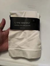 Lane Bryant White Control Top Capri Legging Size A/B NWT  Fits Size 12/16