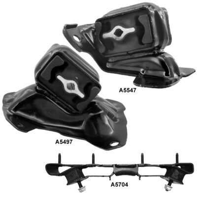 Engine Motor Mounts & Auto Trans Mount 3PCS for Jeep Liberty 07-06 V6-3.7L RWD
