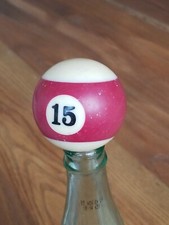 Pool Billiard Ball 15 Stripe Vintage Replacement 2 1/4"