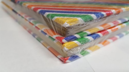 2 Vintage Rainbow Stripe Photo Albums Lot NEW Sealed 20 Self Adhesive Pages Each - Picture 16 of 20