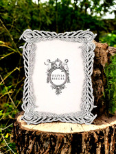 OLIVIA RIEGEL Silver "Mora" 5X7 Photo Frame New in Box