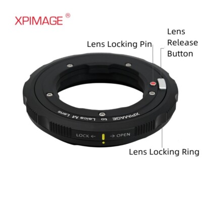 XPimage Double Locking Adapter for Leica M Lens to Leica SL2 Lumix S5II Camera