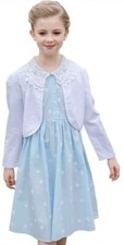 White Girls Lace Bolerose Shrug Cardigan For Little Girls for Age 6-7 NWT