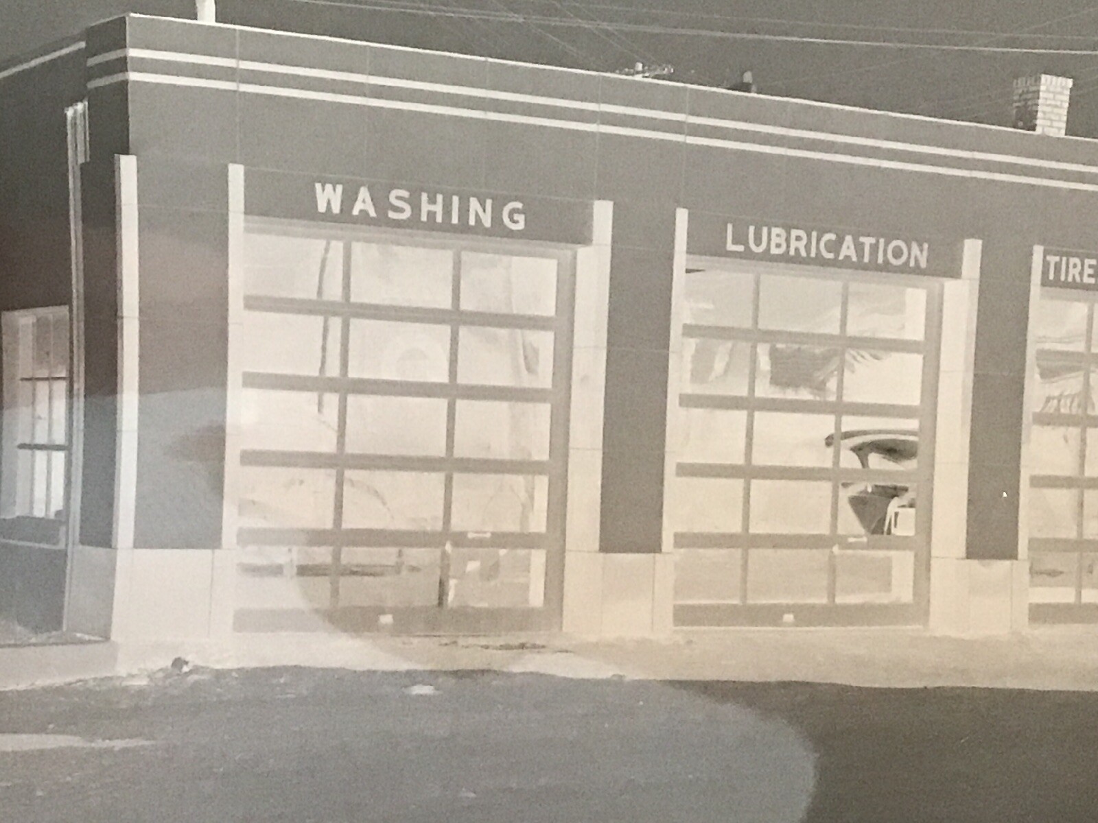 Drexel Hill PA Ralph Wooley Gas Station 1930s Photo Negative Esso