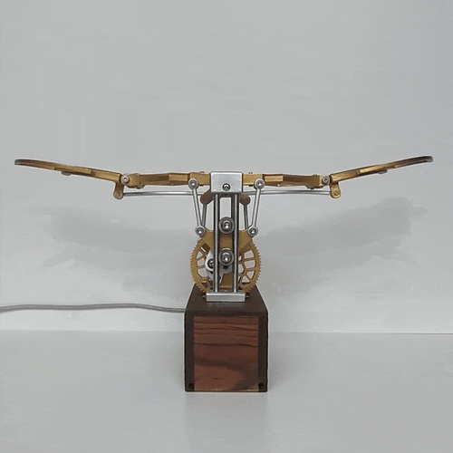 3D DIY Mechanical Flapping Wings Dynamic Mechanical Metal Ornithopter Model Kit - Picture 2 of 7