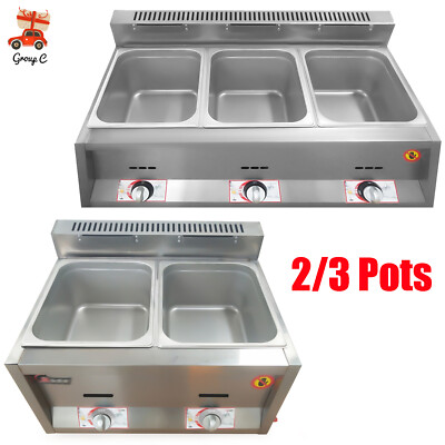 #ad Commercial Food Warmer Steam Buffet Countertop Gas Fryer Steamer Table Propane $147.05