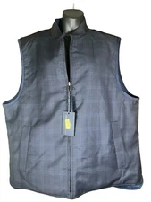 Hart Schaffer Marx Navy Blue Reversible Vest