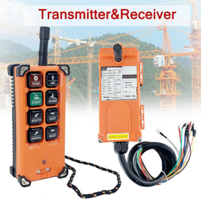 Wireless Crane Remote Control 8 Buttons Industrial Channel Electric Lift Hoist