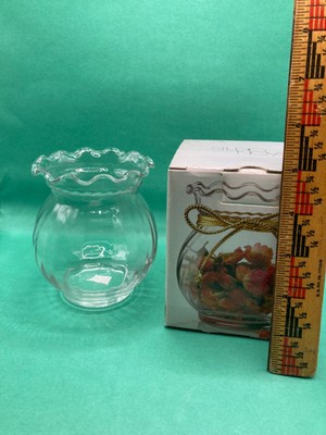 4 1/2''  STUDIO NOVA Esprit  Potpourri /Vase /Candle Holder Contemporary Glass