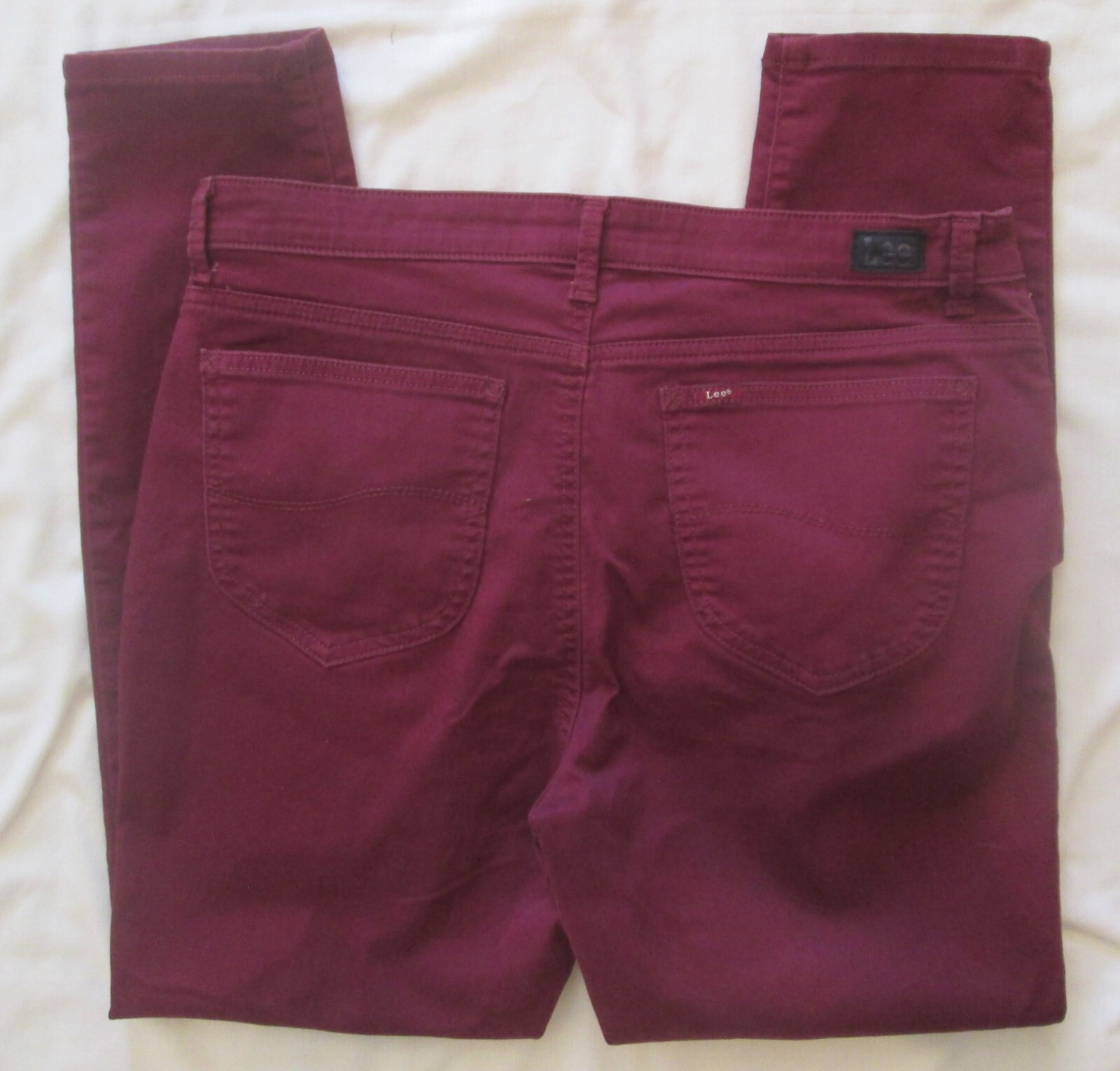 Lee Slim Fit Skinny Leg Mid Rise PURPLE Jeans Women's 14M Sculpting ...