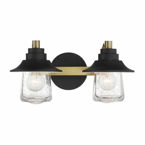 Minka Lavery Westfield Manor - 2 Light Bath in Sand Coal with Soft Brass Finish