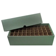 Dime Coin Tubes Storage Box Heavy Duty Slotted Case For Wrapped Rolls in Green