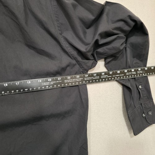 DKNY Men's Black Long Sleeve Button Up Dress Shirt Size 15.5-34/35 - Picture 5 of 6