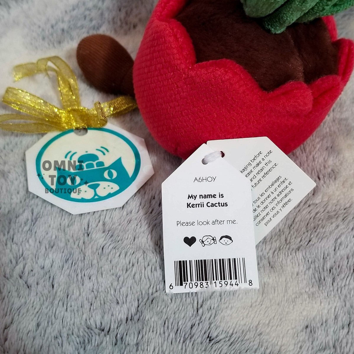 Jellycat AMUSEABLES KERRII CACTUS NWT Heart Plant Valentines Day