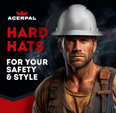 AcerPal Safety Full Brim Construction Hard Hat