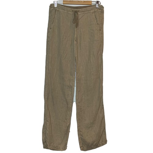 Michael Stars XS Linen Pants Khaki 