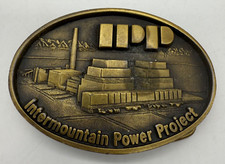 Intermountain Power Project Labor Recognition Belt Buckle USA Made Oval