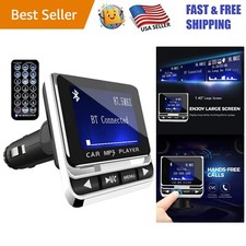 Bluetooth FM Transmitter for Car - Crystal Clear Sound  Hands-Free Calling