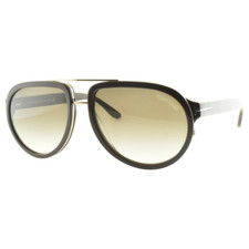 NEW  TOM FORD GEOFFREY TF779 48B 58-16-140 Brown Pilot Full Rim Mens Sunglasses