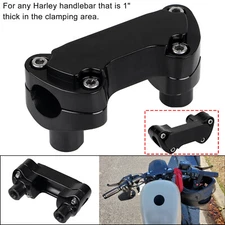 1" Handlebar 1 1/2" Risers w/ Top Clamp For Harley Sportster 883 1200 Softail US
