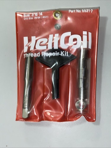 Helicoil Mobile Tool Dealer Thread Repair Kit Coarse Inch Series #5631 Metal Box - Picture 12 of 13