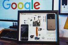 Teardown Art,Framed Google Pixel 1st Gen Disassembled,Wall Decor,Gift for Him.