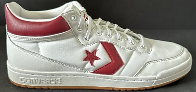 Converse Fastbreak Pro Leather Mid Top Team Red White Men Shoes Size 12 169646C
