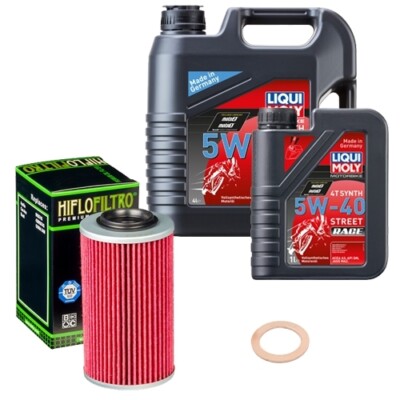 HiFlo Ölfilter Set LM 5W-40 Race 5L für CAN-AM Spyder 1000 RSS SE5 H-Auto. Bj.15