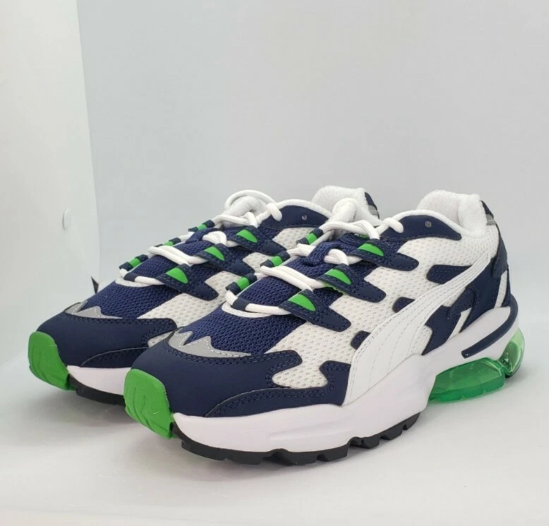 $90 Nuevo en Caja Puma Cell Alien OG Jr Zapatillas Zapatos Jóvenes Niños talla (5) Azul Marino/Verde Foto 4 de 4