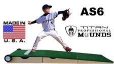 6 Inch Portable Youth Baseball Pitching Mound with Wheel Kit Accordion Series 