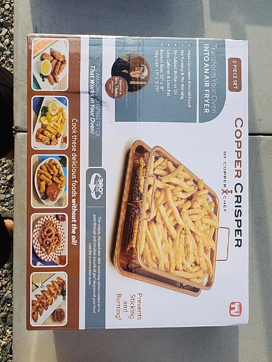 COPPER CRISPER BY COPPER CHEF As Seen On TV Turn Your Oven Into An Air Fryer