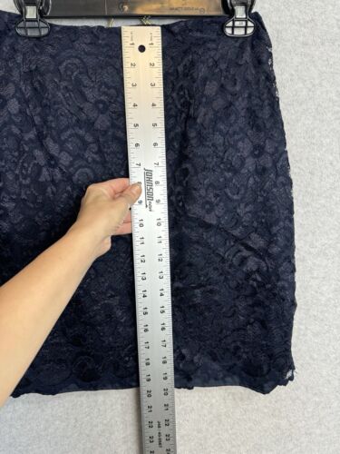 VTG NWT AGB Byer California Blue 2 Piece Lace Pencil Skirt & Shirt Set Sz 12 P - Picture 16 of 23