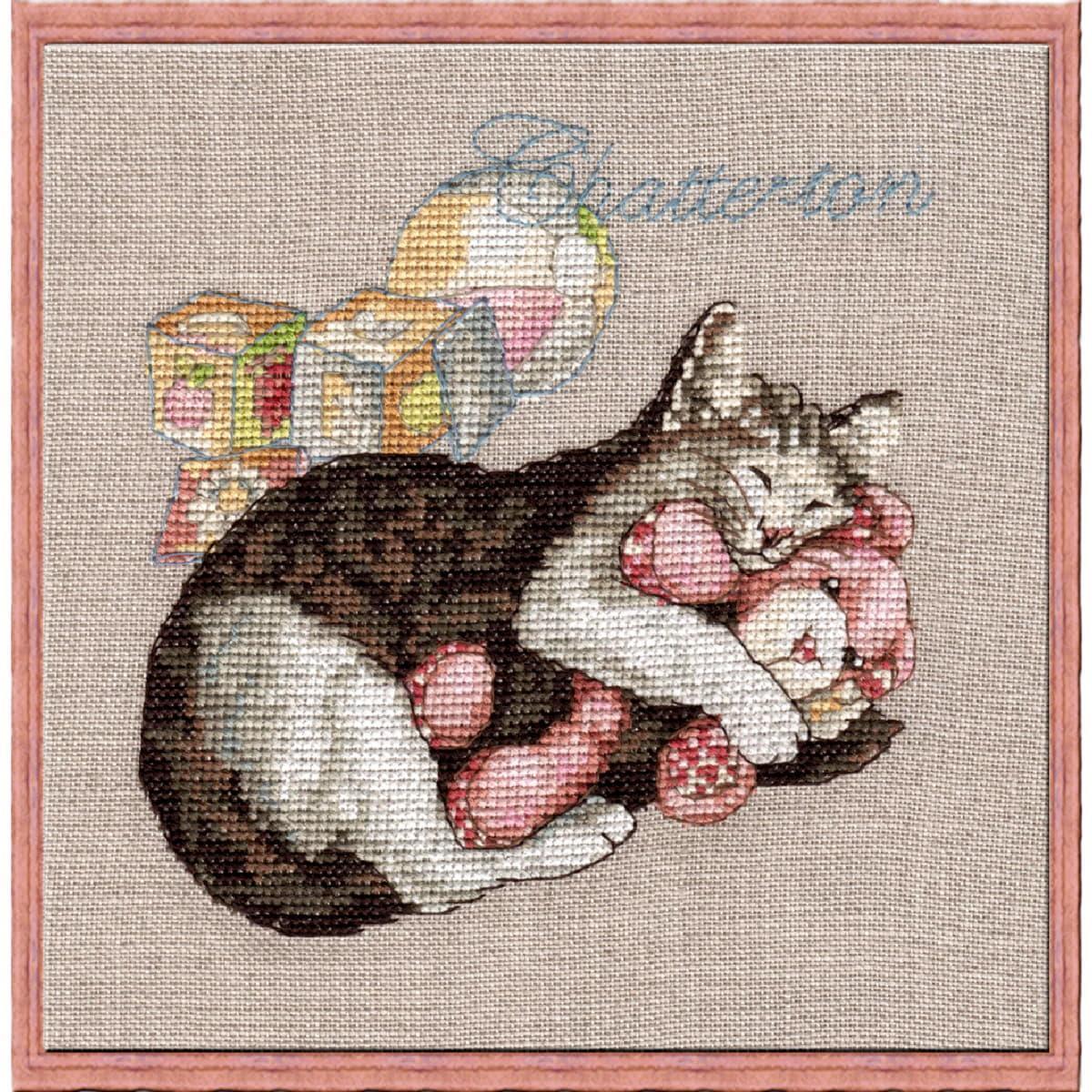 Nimue counted cross stitch kit ""Chatterton"", 117K, 15x11cm, DIY