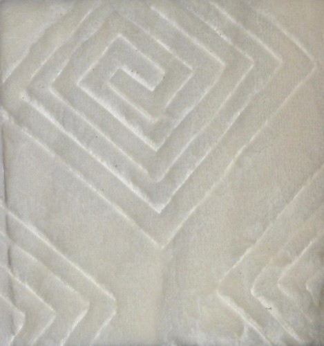 Throws 2 Pack Reversible 60" x 70" Charisma Velvet White Embossed Purple Geo - Picture 3 of 6