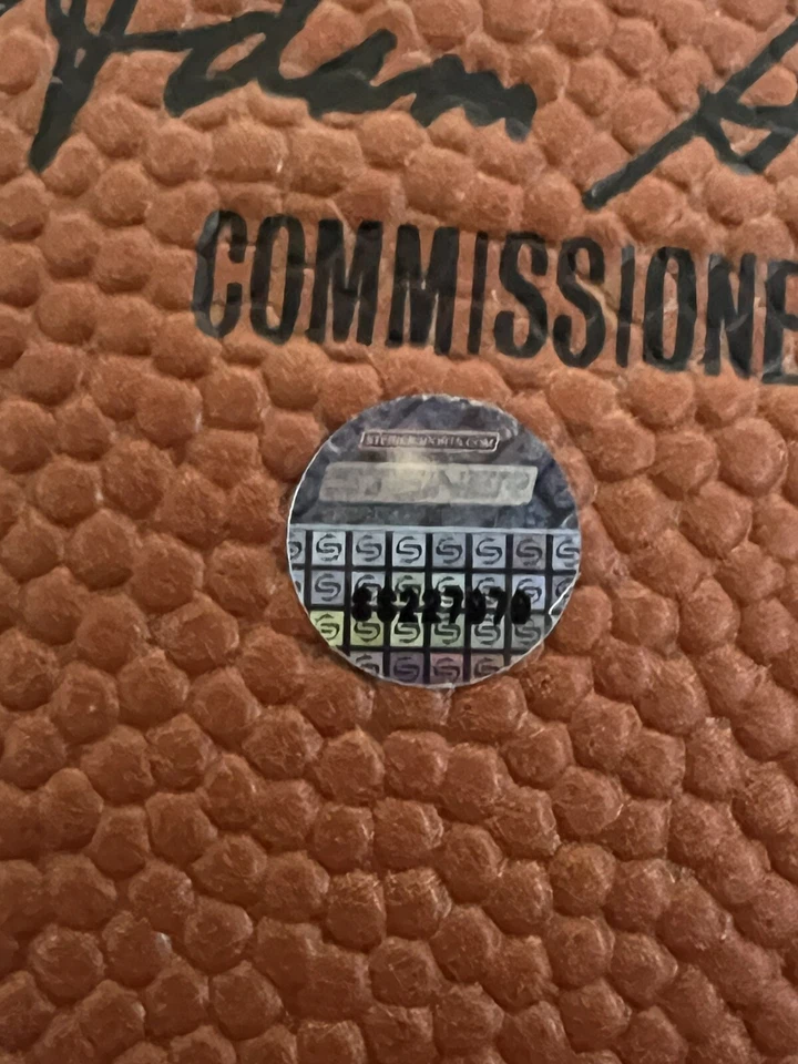 Patrick Ewing  NY Knicks Signed Spalding NBA Basketball AUTO Steiner  SS227979 - Image 3 of 4