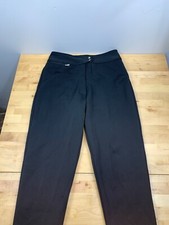 Vtg Downhill Racer Snow Ski Pants with Stirrups Black Size 8 Wool Stretch 5113