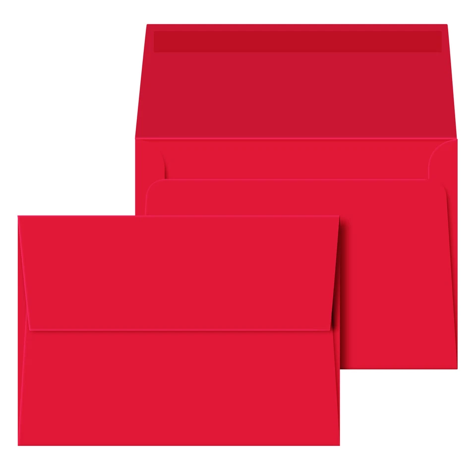 Sobres A7, 5 1/4" x 7 1/4", solapa cuadrada, unión de 24 lb (90 gsm), 250 por paquete Foto 4 de 4