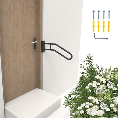 Jamb Mount Handrail for Outdoor Step-1-3 Step Waterproof Stairs Railing-Side Mou