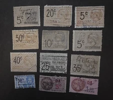 FRANCE Revenue Fiscal BOB Back of Book Stamp Lot T16708