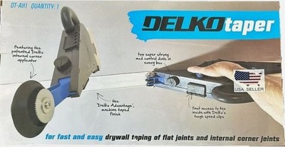 Delko Taper Banjo Drywall Taping Tool & Internal Corner Attachment