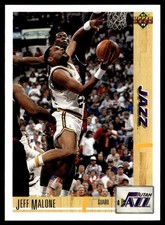 1991-92 Upper Deck Jeff Malone Utah Jazz #166