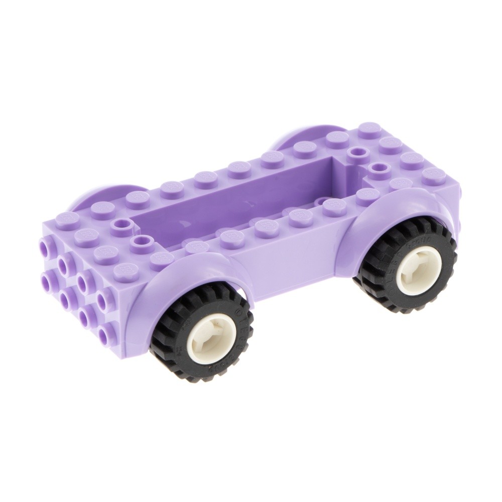 1X Lego Chassis 5X10X2 Lavender Fender Wheel White Car 6014BC05 11650C02