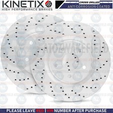 FÜR MINI F60 COUNTRYMAN ONE D QUER GELOCHTE PERFORMANCE BREMSSCHEIBEN VORNE 294mm