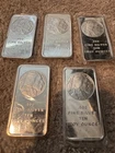 New ListingLot of 5 - 5 Troy oz Buffalo .999 Fine Silver Bar Sealed