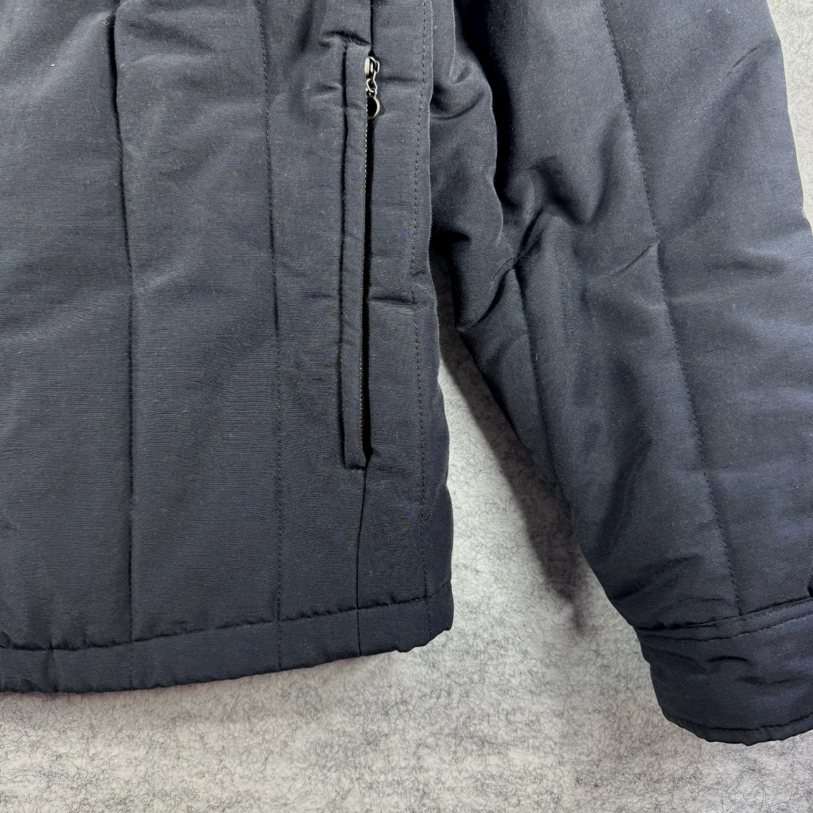 Brain Dead Puffer Button Up Shirt sz XL Dark Navy Blue - Japan Fabric Quilted - product detail image 7
