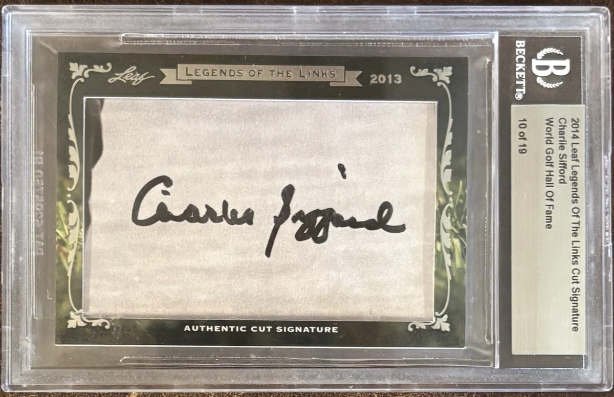 Leaf Autographed Golf Sports Trading Cards & Accessories for sale
