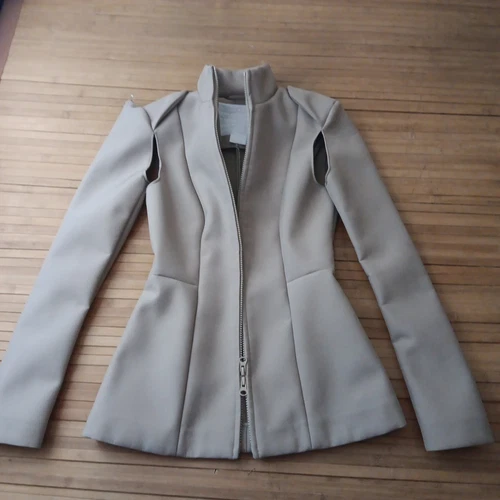 MAISON MARGIELA Giacca cappotto zip intera marrone H&M Maison Martin Margiela marrone taglia 6 vestibilità small