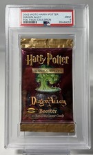 PSA 9 - Vintage 2002 Diagon Alley Harry Potter Booster Pack WOTC Cauldron Art