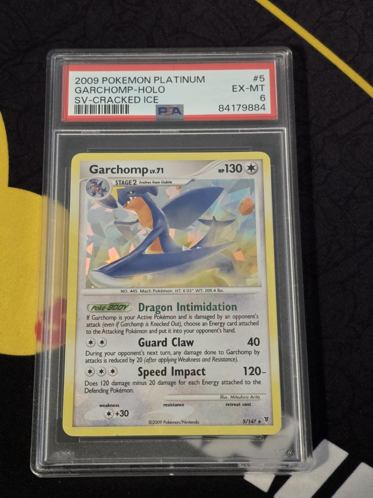Garchomp Supreme Victors Fall Tins Cracked Ice Holo 5 PSA 6 *1 OF 5 POP* M18